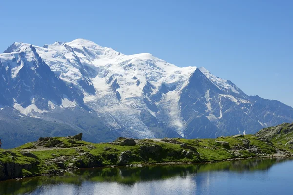 Mont Blanc-ban. — Stock Fotó