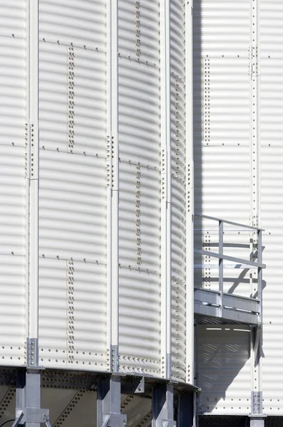 Silo bianco — Foto Stock