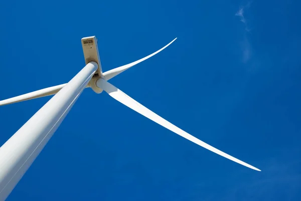 Turbina Wiatrowa Produkcji Energii Elektrycznej Prowincja Saragossa Aragon Hiszpanii — Zdjęcie stockowe