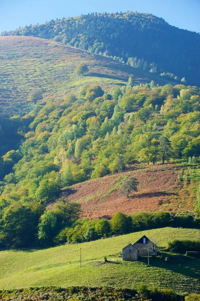 Oude Cottage Lescun Valley Aspe Valley Frankrijk — Stockfoto
