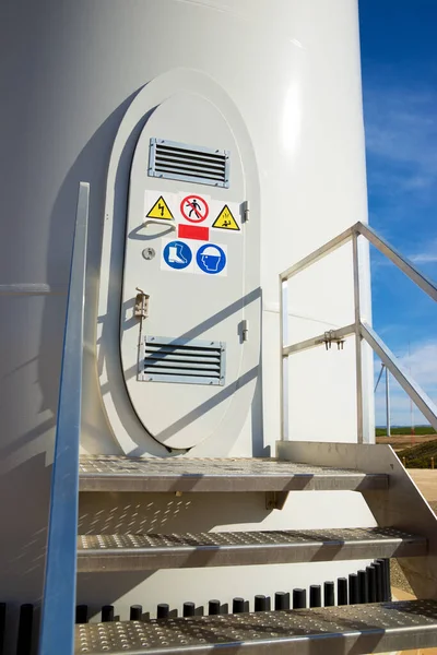 Windturbine Voor Elektriciteitsproductie Provincie Zaragoza Aragon Spanje — Stockfoto