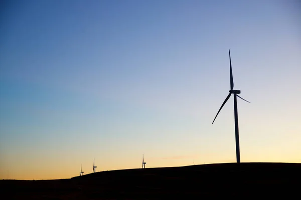 Větrné Turbíny Pro Výrobu Elektrické Energie Provincie Zaragoza Aragon Španělsku — Stock fotografie