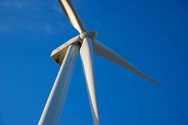 Turbina Eólica Para Producción Energía Eléctrica Provincia Zaragoza Aragón España —  Fotos de Stock