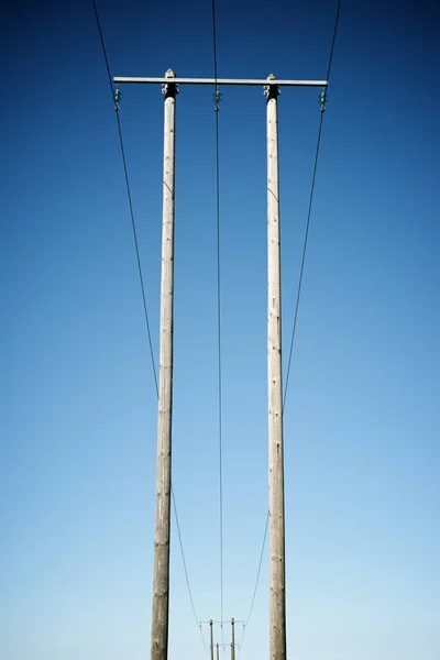 Линия Электропередачи Пиренеях Франция — стоковое фото