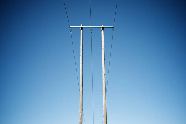 Linea Elettrica Nei Pirenei Francia — Foto Stock