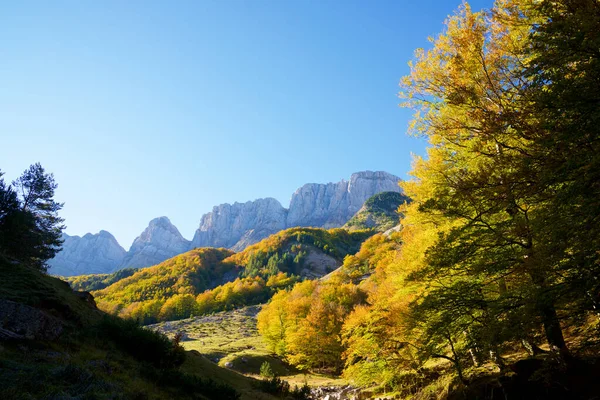 Las Dolinie Anso Prowincja Huesca Aragonii Hiszpanii — Zdjęcie stockowe