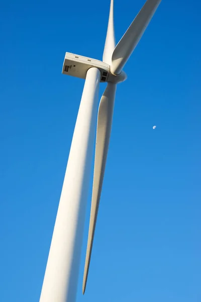 Větrná Turbína Pro Výrobu Elektrické Energie Provincie Zaragoza Aragon Španělsku — Stock fotografie