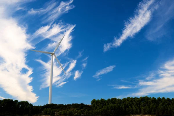 Elektrik Üretimi Için Rüzgar Türbini Huesca Ili Aragon Spanya — Stok fotoğraf