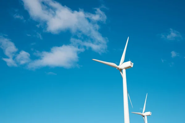 Windturbines Voor Elektrische Productie Provincie Zaragoza Aragon Spanje — Stockfoto