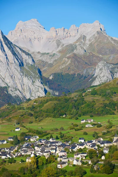 Dorf Lescun Aspe Tal Pyrenäen Frankreich — Stockfoto