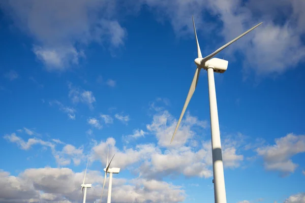 Wind Turbines Electric Power Production Zaragoza Province Aragon Spain — Stock Photo, Image