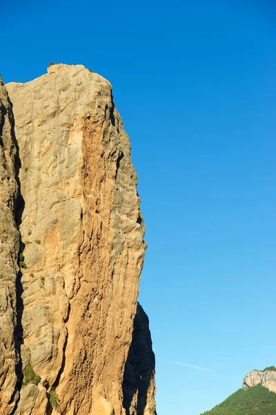 Rock Wall Named Masmut Rocks Penarroya Tastavins Teruel Province Aragon — Stock Photo, Image