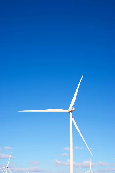 Turbine Eoliche Produzione Energia Elettrica Provincia Saragozza Aragona Spagna — Foto Stock