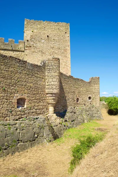 ปราสาทในหม Pedraza งหว ดเซโกเว Castilla Leon ในสเปน — ภาพถ่ายสต็อก