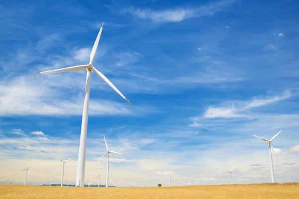 Windturbines Voor Elektrische Productie Provincie Huesca Aragon Spanje — Stockfoto