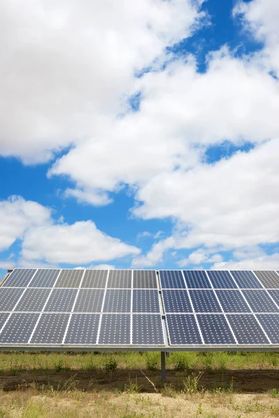 Huge Solar Panels Electric Production Burgos Province Castilla Leon Spain — Stock Photo, Image