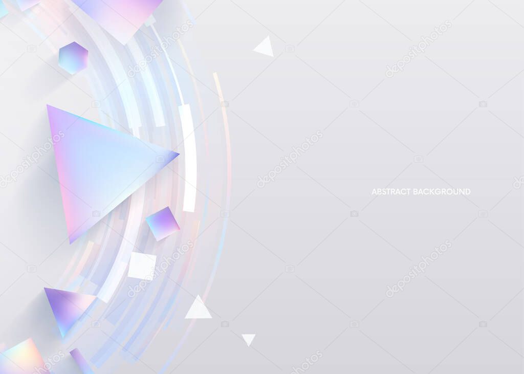 Radial semicircular geometric lines. Linear backgrounds for catalogs, corporate brochures. Futuristic minimalism. Vector illustration for your design.