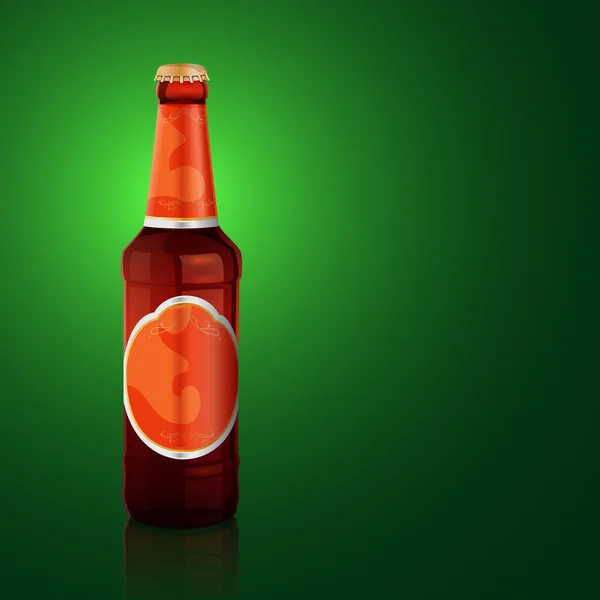 Vektör bira şişesi — Stok Vektör