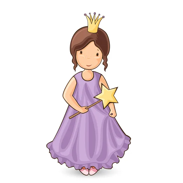 Kis hercegnő — Stock Vector