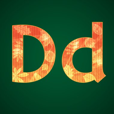 sonbahar tarzında d harfi