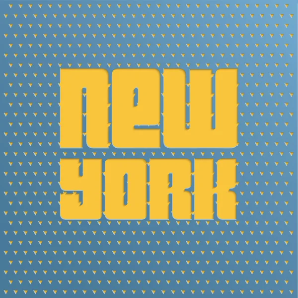 Αφίσα με κείμενο Νέα Υόρκη — Διανυσματικό Αρχείο