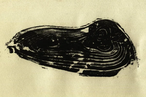 Αφηρημένη Ζωγραφισμένη Στο Χέρι Μαύρη Ακρυλική Μπογιά Grunge Φόντο Για — Φωτογραφία Αρχείου