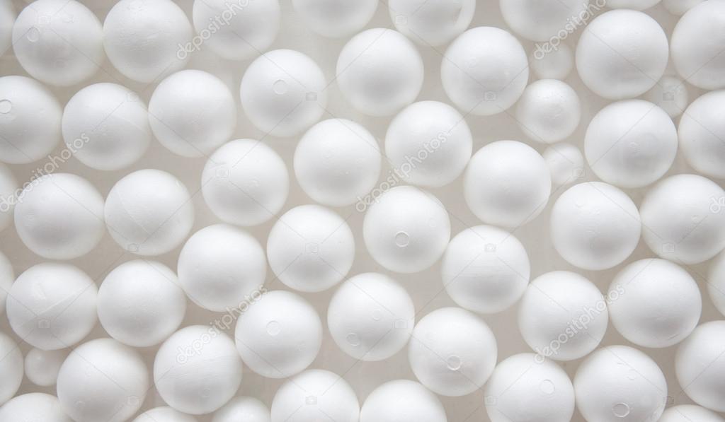 White styrofoam ball
