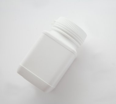 boş etiket ilaç şişe