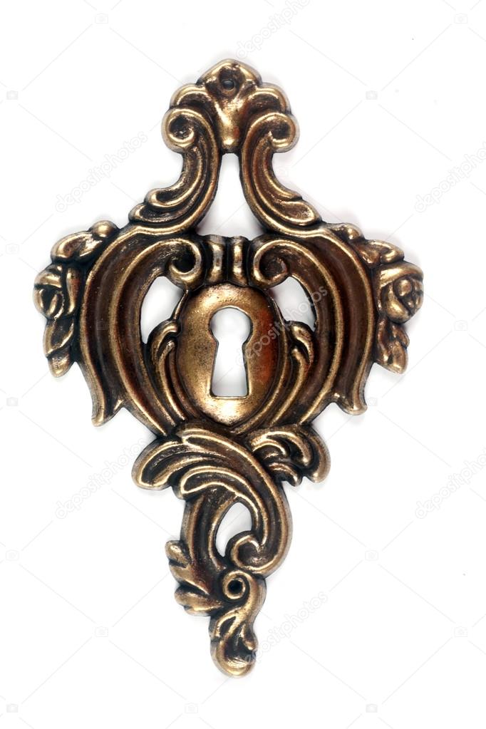 Bronze door key