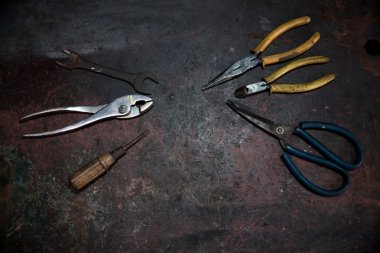 Garajlar, araba parçaları kavramı