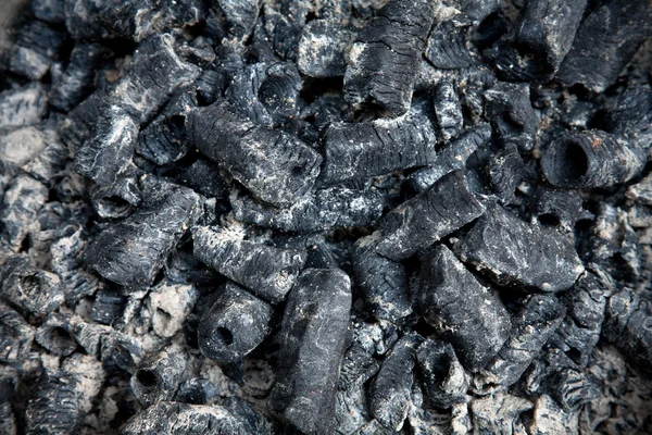 Cenizas de carbón y carbón — Foto de Stock