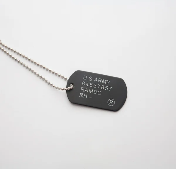 Dog tag/army chains — Stock Photo, Image