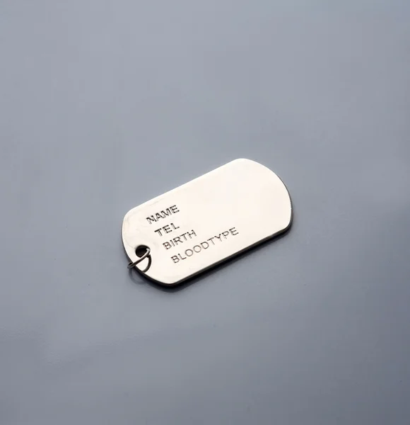 Dog tag/armáda řetězy — Stock fotografie