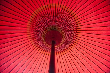 Japon Kyoto kırmızı şemsiye