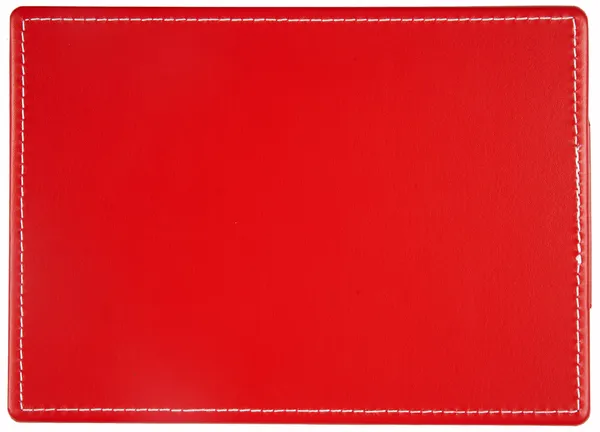 Textura de couro vermelho — Fotografia de Stock