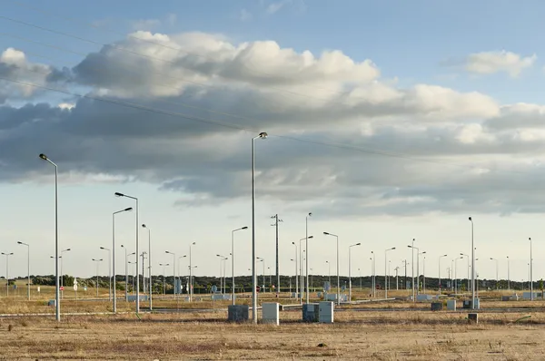 Vacant industriële veel — Stockfoto