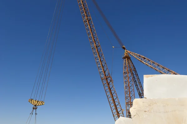 Stenbrottet crane Stockbild