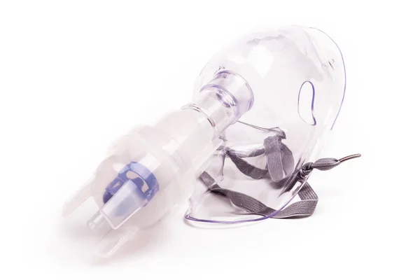 Sur Fond Blanc Inhalateur Améliorer Métabolisme Dans Corps Réduction Essoufflement — Photo