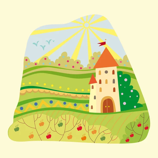 童话城堡 — 图库矢量图片