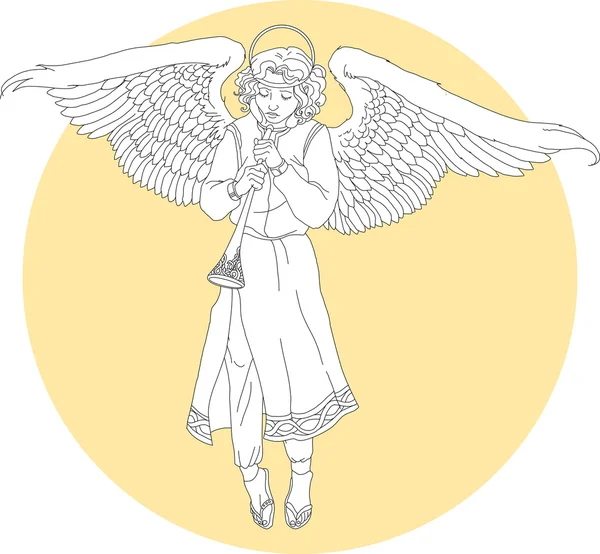 Biały anioł — Wektor stockowy