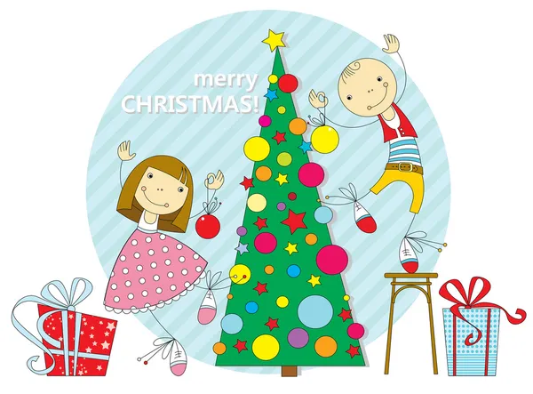Merry Christmas. — Stock Illustration Merry Christmas. Vector Graphics