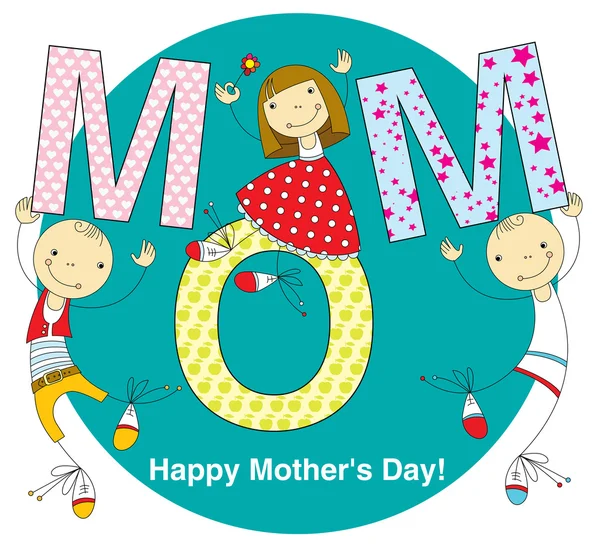 Mother's Day card — Stock Vector