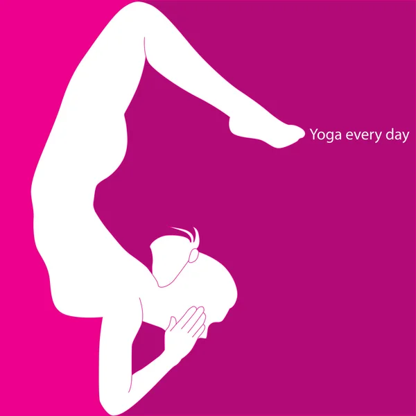 Yoga todos los días — Vector de stock