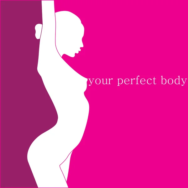 Your perfect body — Stock Vector