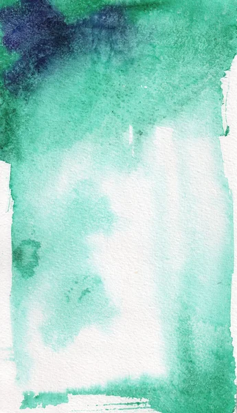 Emerald watercolor — Stock Photo, Image