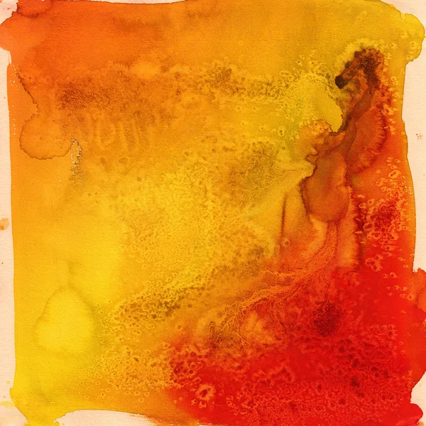 Bright orange streaks watercolor — Stock Photo, Image