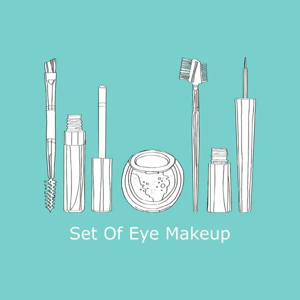 Set of eye makeup — Stock Vector