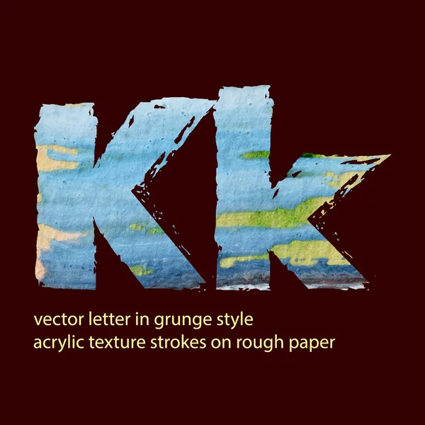 Letra grungy K — Fotografia de Stock