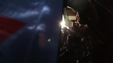 Eski bir Canberra bombacısının kokpiti ya da uçuş güvertesi. Doli Vuruşu. 