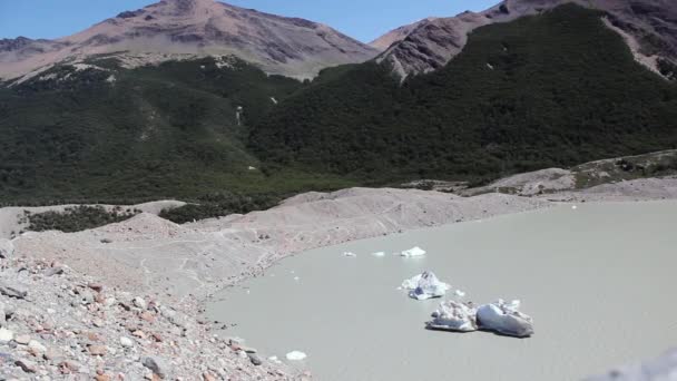 Laguna Torre Cerca Del Chalten Patagonia Argentina — Vídeo de stock